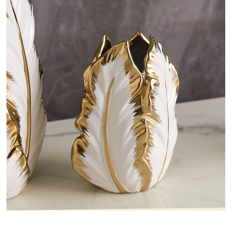 Nordic Luxury Painted Ceramic Vase