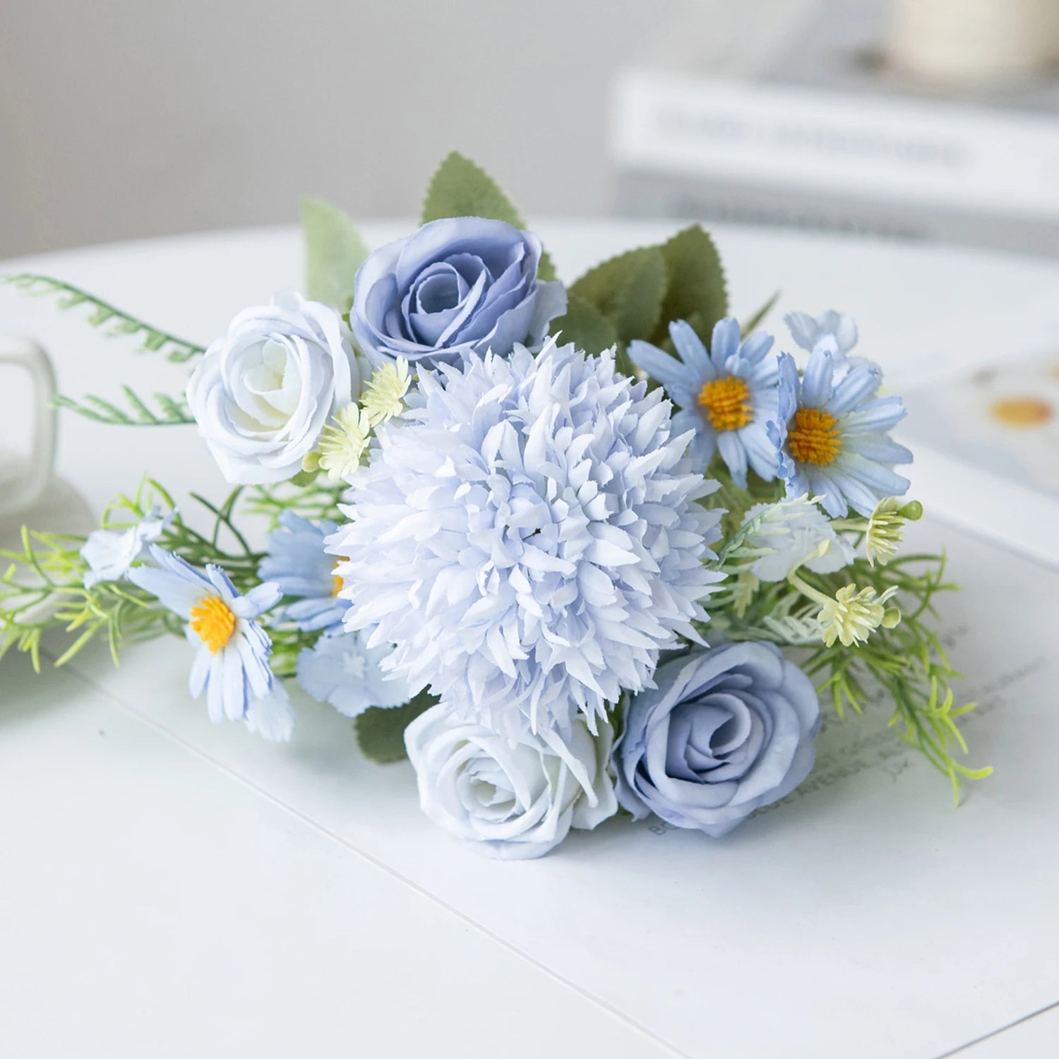 Artificial Silk Peony Bouquet
