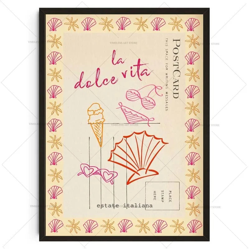 Tropical Preppy Poster