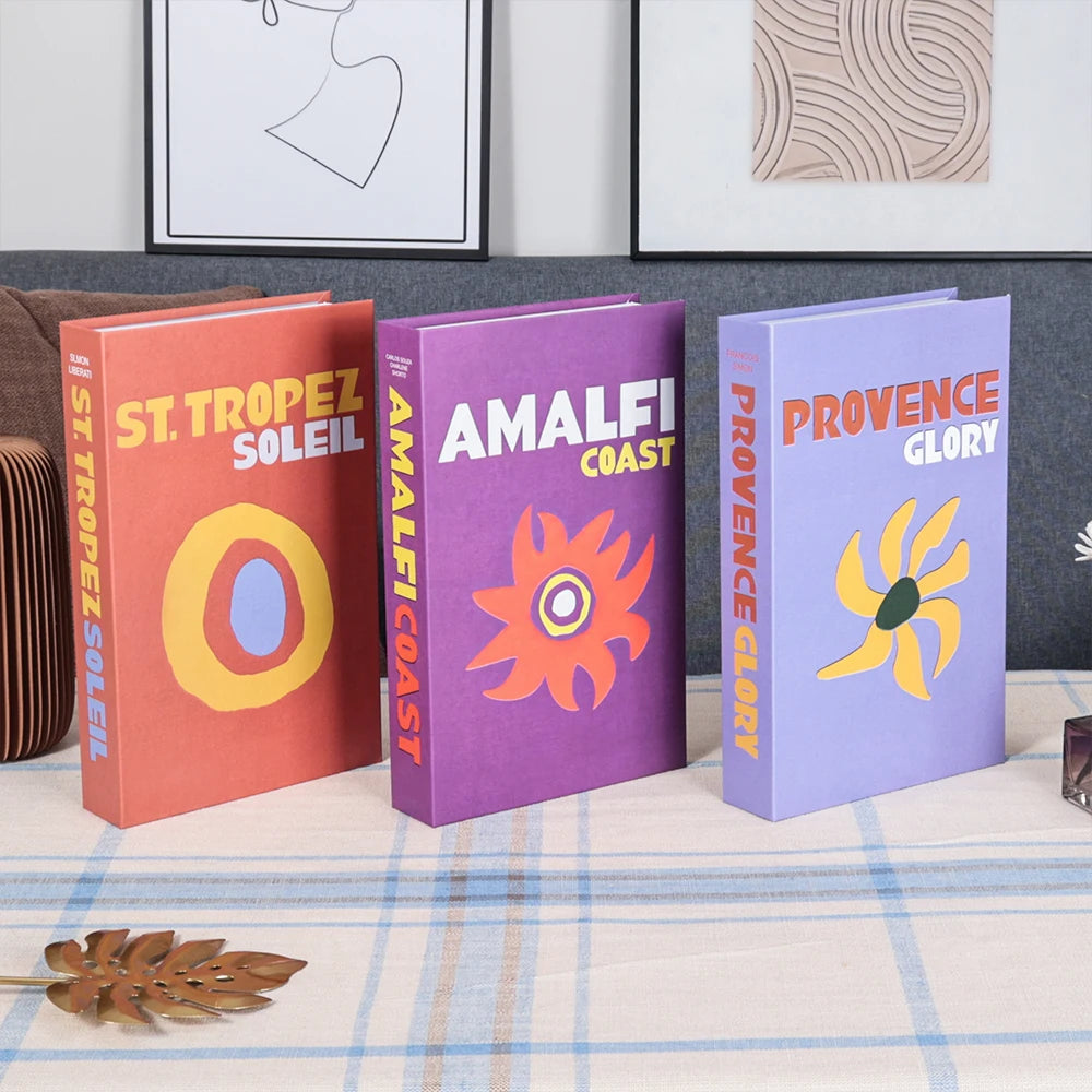 3 PCS Fashion Fake Books