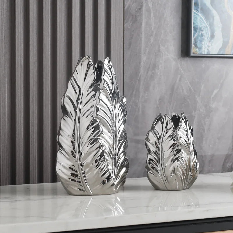Nordic Luxury Painted Ceramic Vase