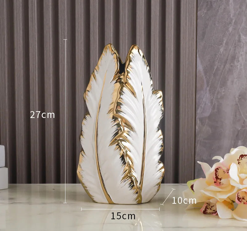 Nordic Luxury Painted Ceramic Vase