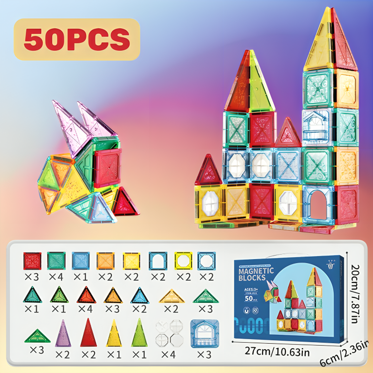 Magnetic Tiles Building Blocks