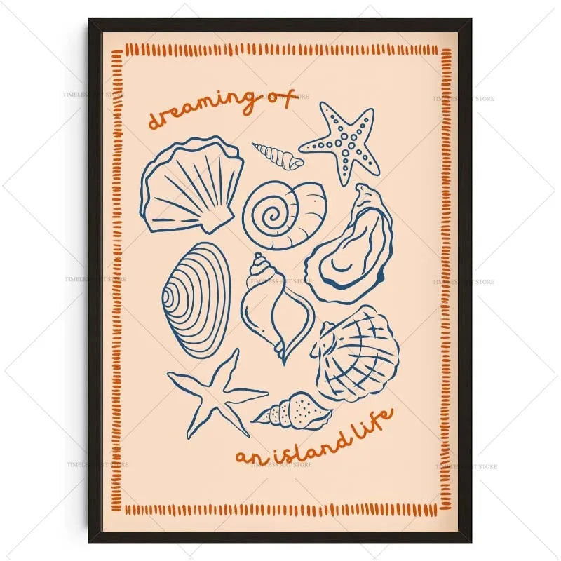 Tropical Preppy Poster