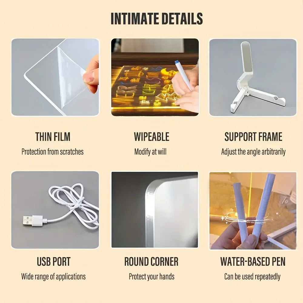 LED Note Board Night Light