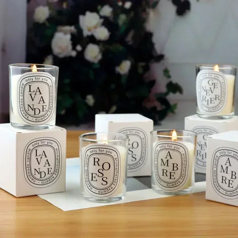 Romantic Transparent Scented Candle in Jar