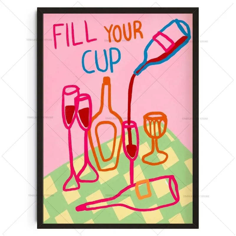Tropical Preppy Poster