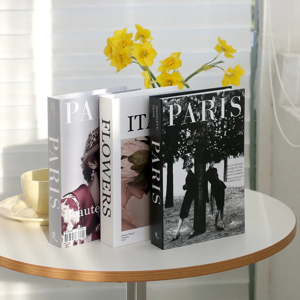 3 PCS Fashion Fake Books