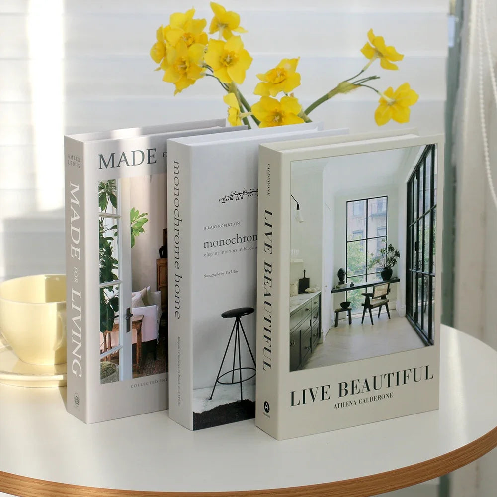 3 PCS Fashion Fake Books