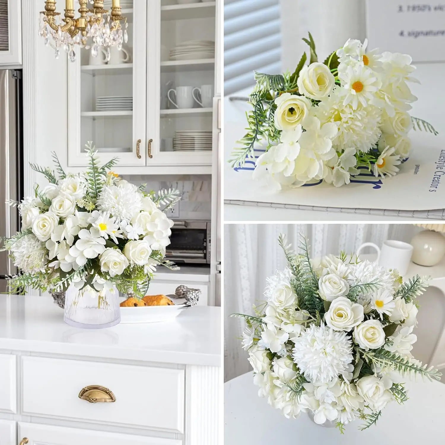 Artificial Silk Peony Bouquet