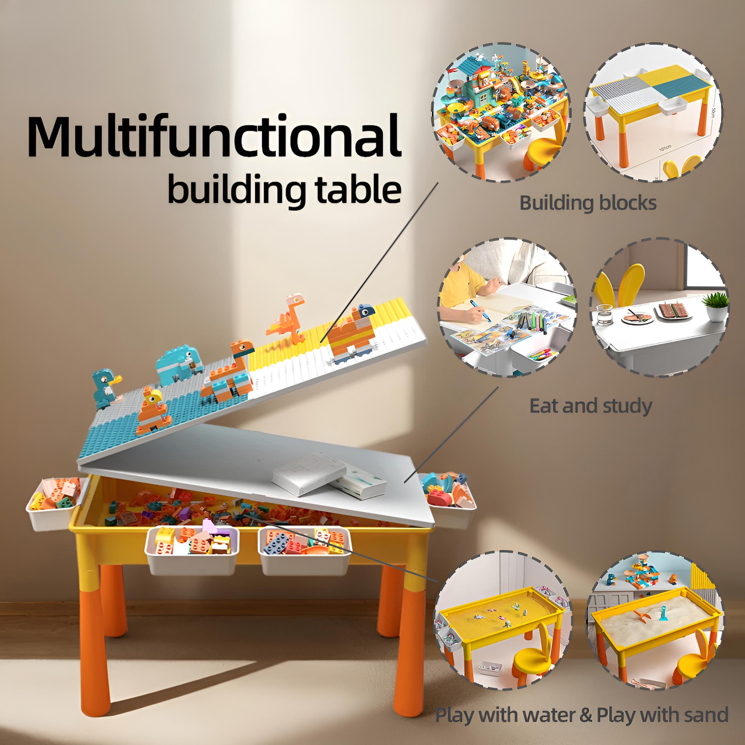 5-in-1 Kids Activity Water Table & Chair Set
