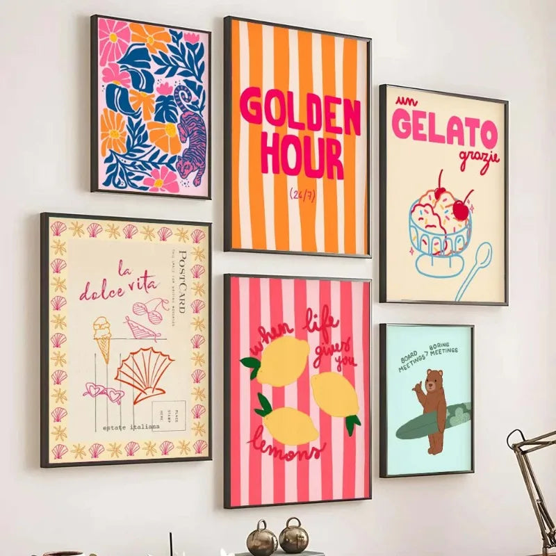 Tropical Preppy Poster