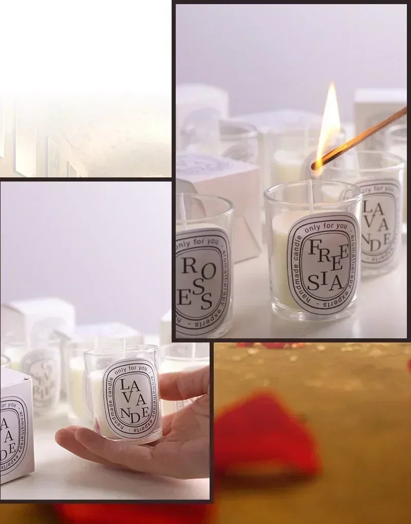 Romantic Transparent Scented Candle in Jar