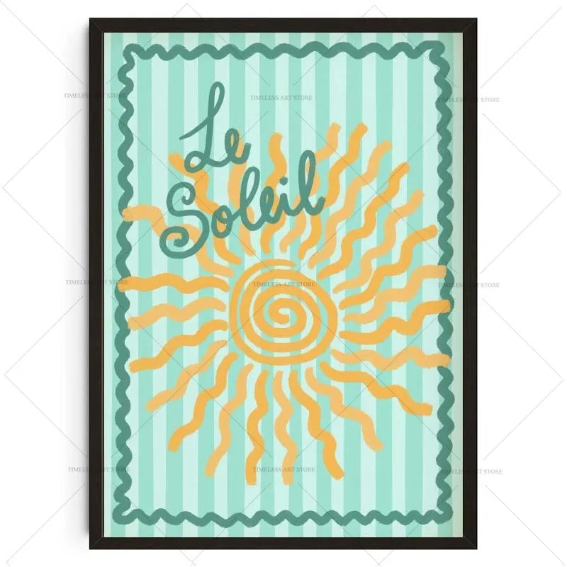 Tropical Preppy Poster