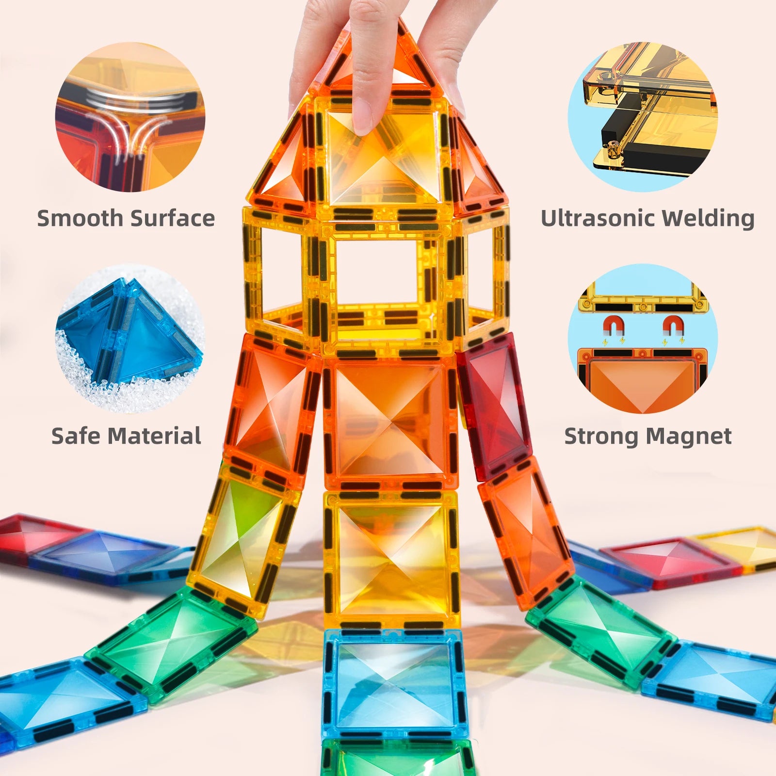 Magnetic Tiles Building Blocks