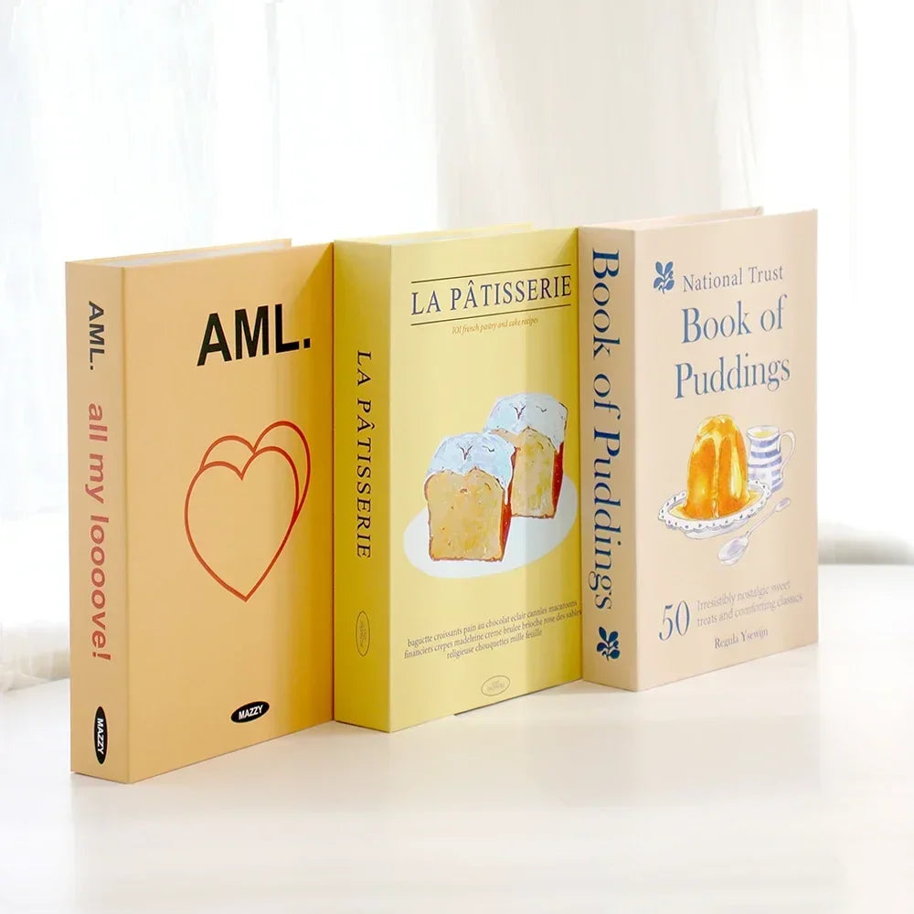 3 PCS Fashion Fake Books