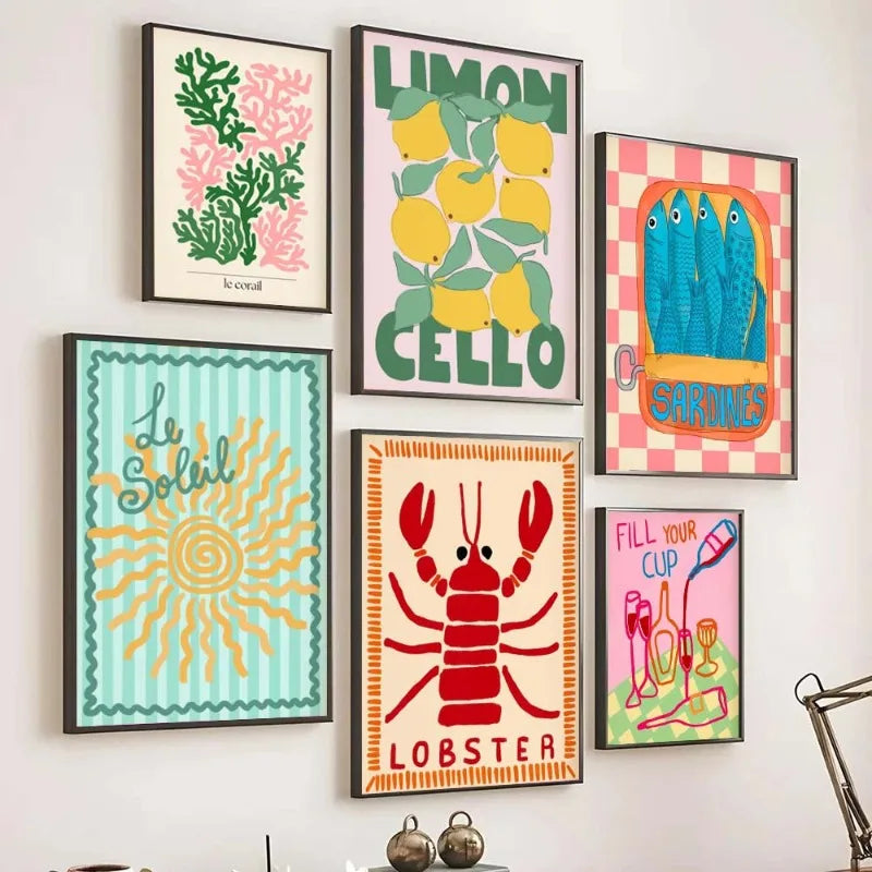 Tropical Preppy Poster