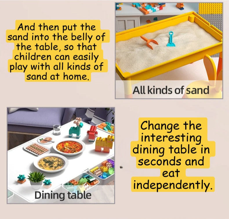 5-in-1 Kids Activity Water Table & Chair Set