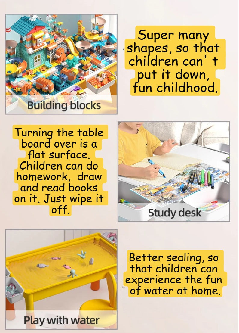 5-in-1 Kids Activity Water Table & Chair Set
