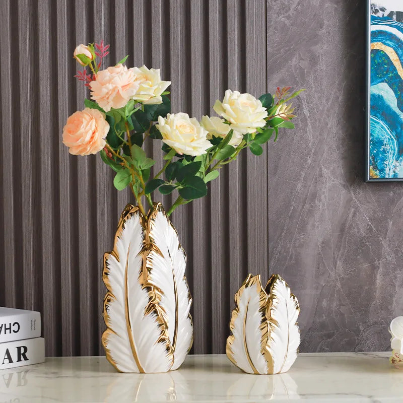 Nordic Luxury Painted Ceramic Vase