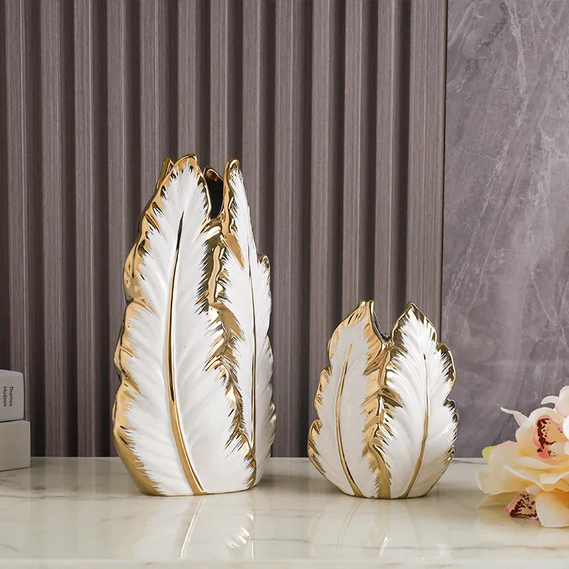 Nordic Luxury Painted Ceramic Vase