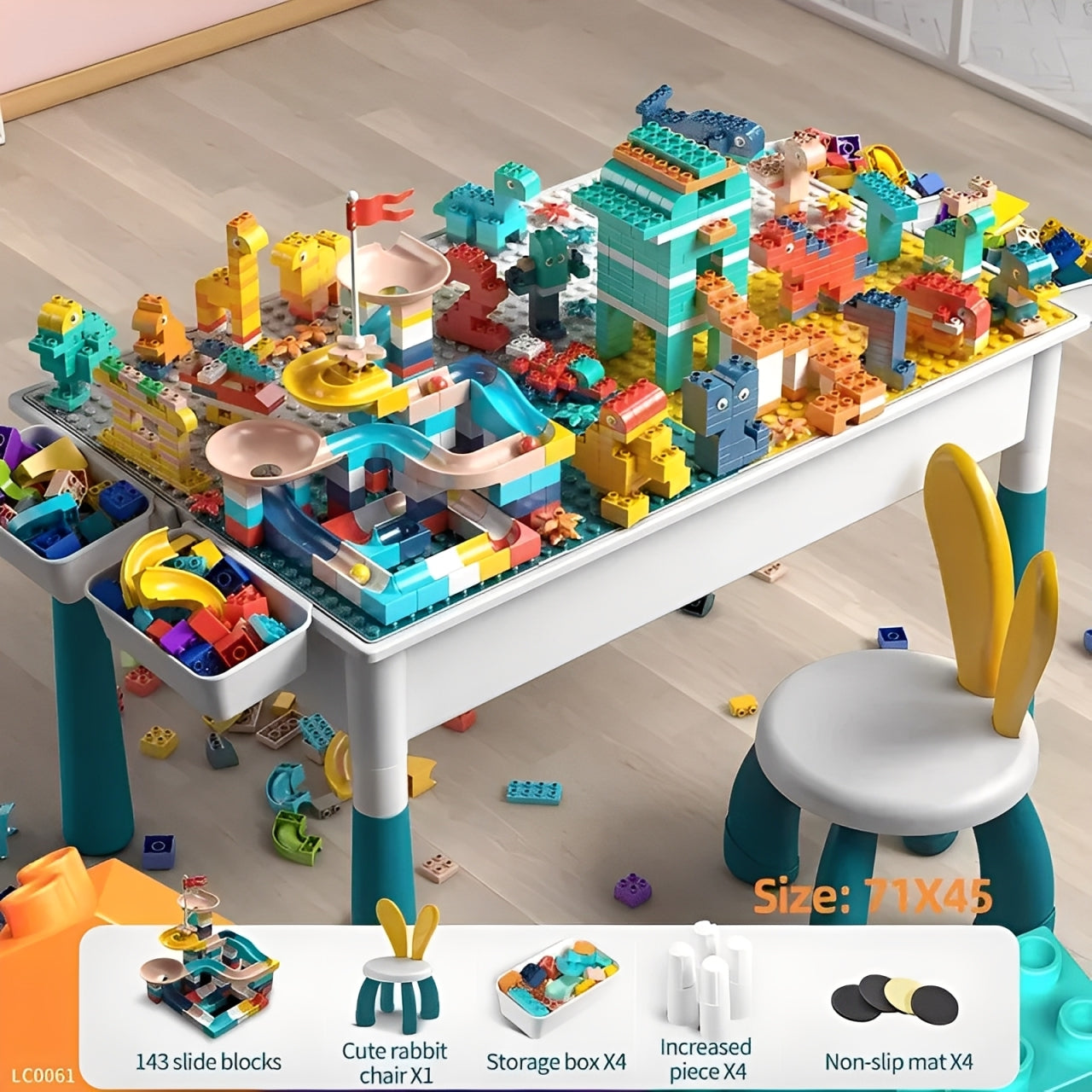 5-in-1 Kids Activity Water Table & Chair Set