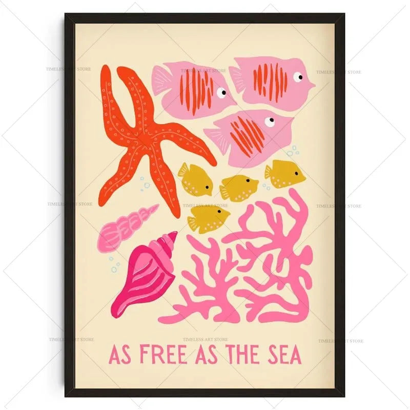 Tropical Preppy Poster