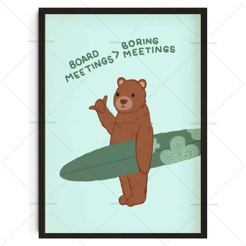 Tropical Preppy Poster
