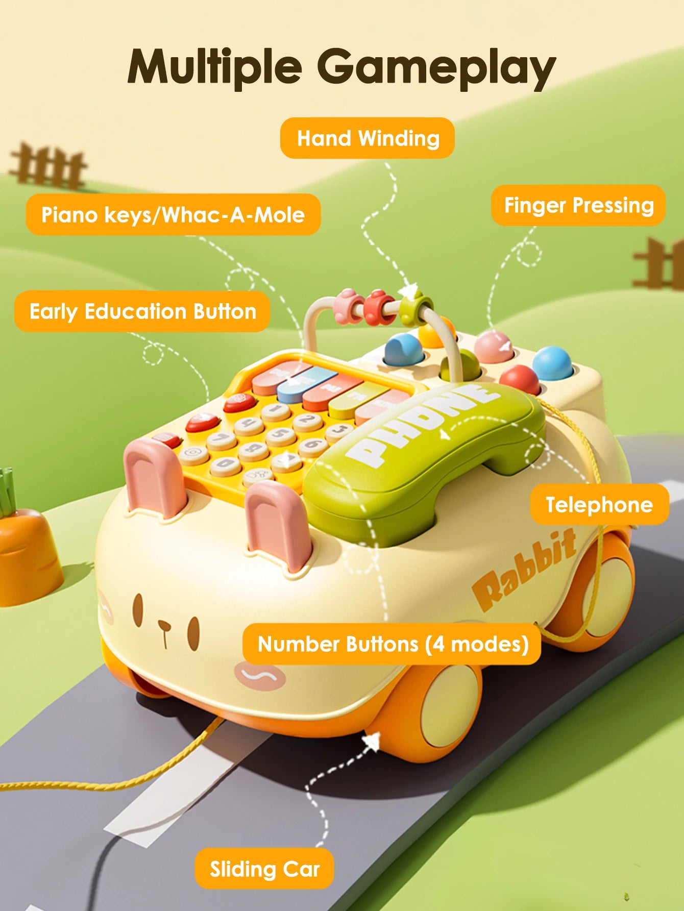 Baby Telephone Toy Car