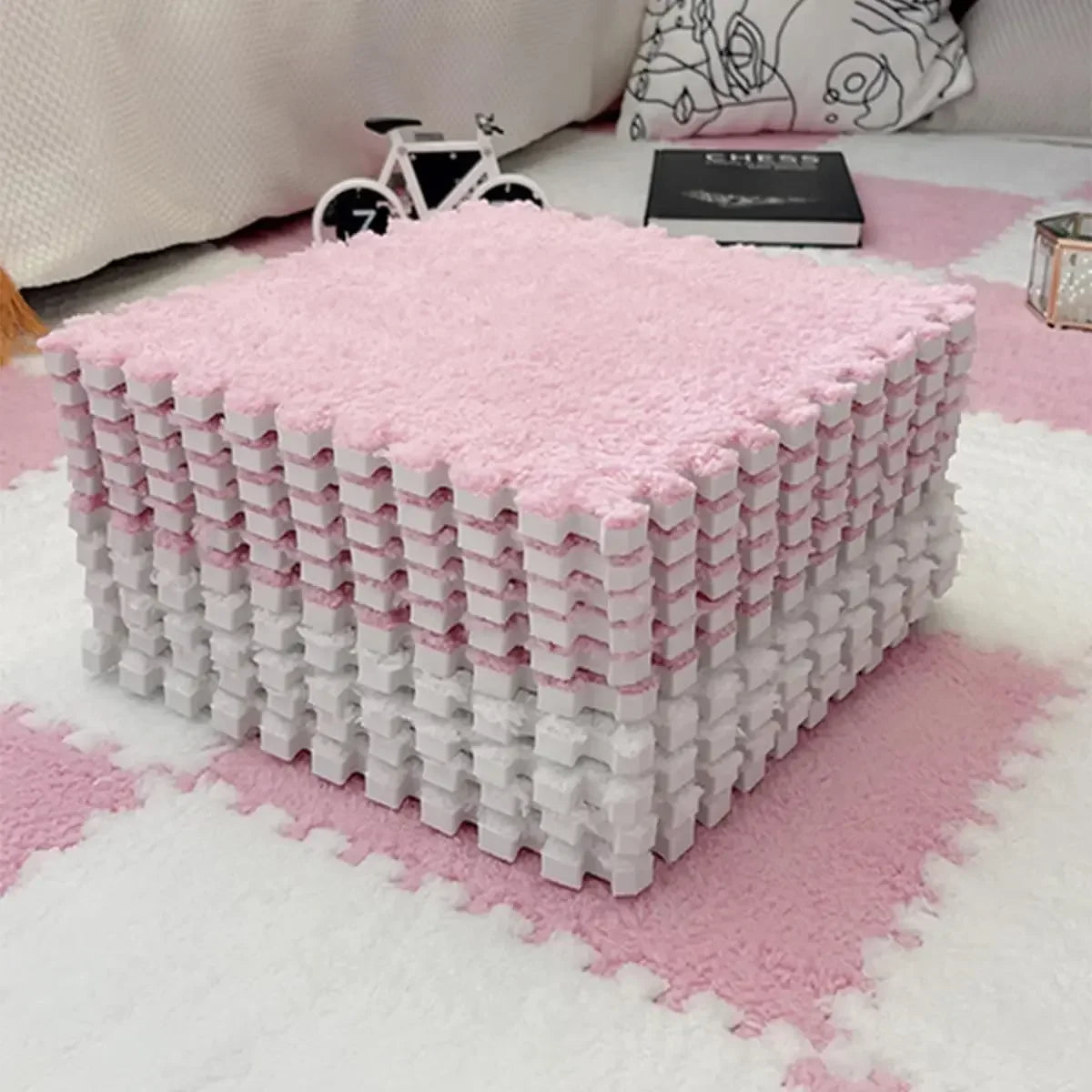 Soft Plush EVA Foam Puzzle Play Mat for Babies & Kids