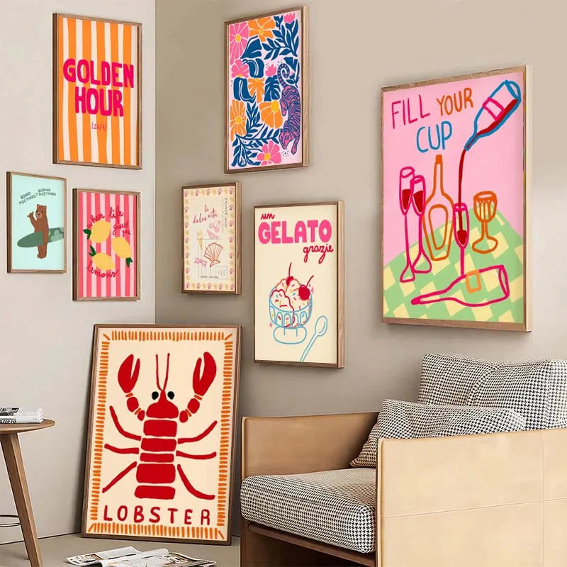 Tropical Preppy Poster