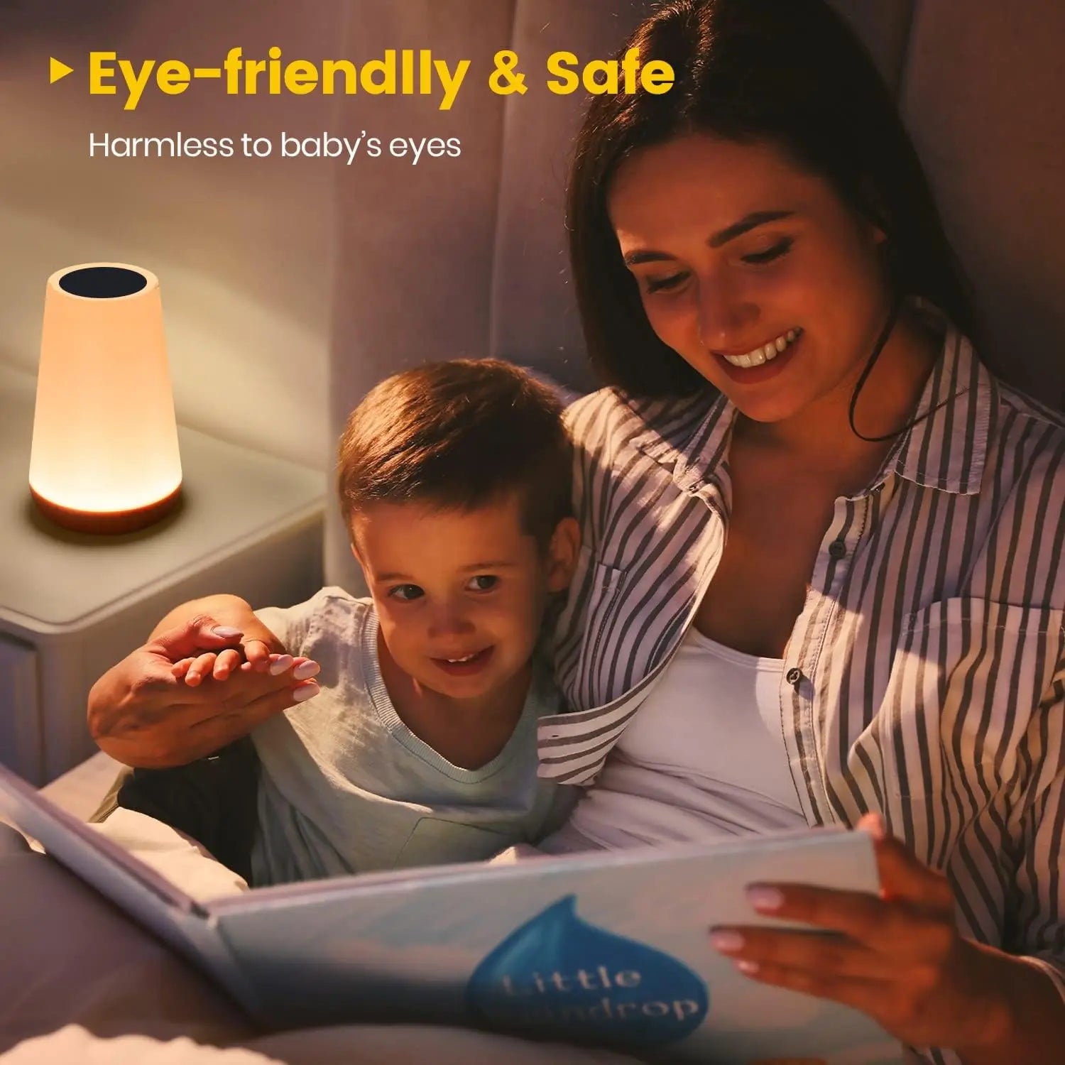 13 Color Changing Night Light – USB RGB Bedside Lamp