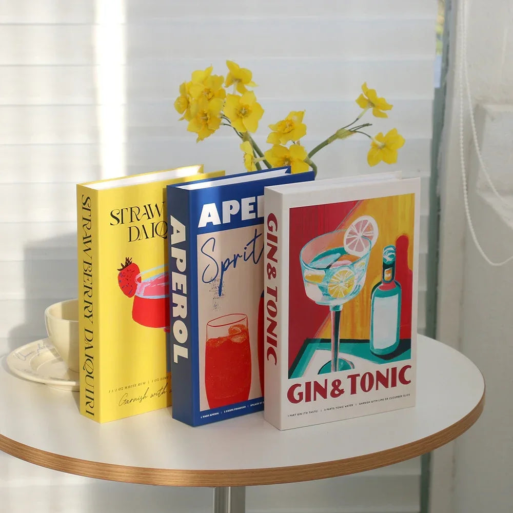 3 PCS Fashion Fake Books