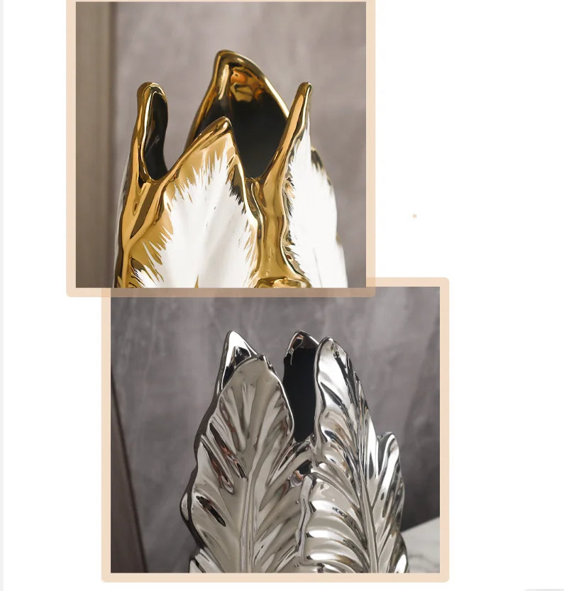 Nordic Luxury Painted Ceramic Vase
