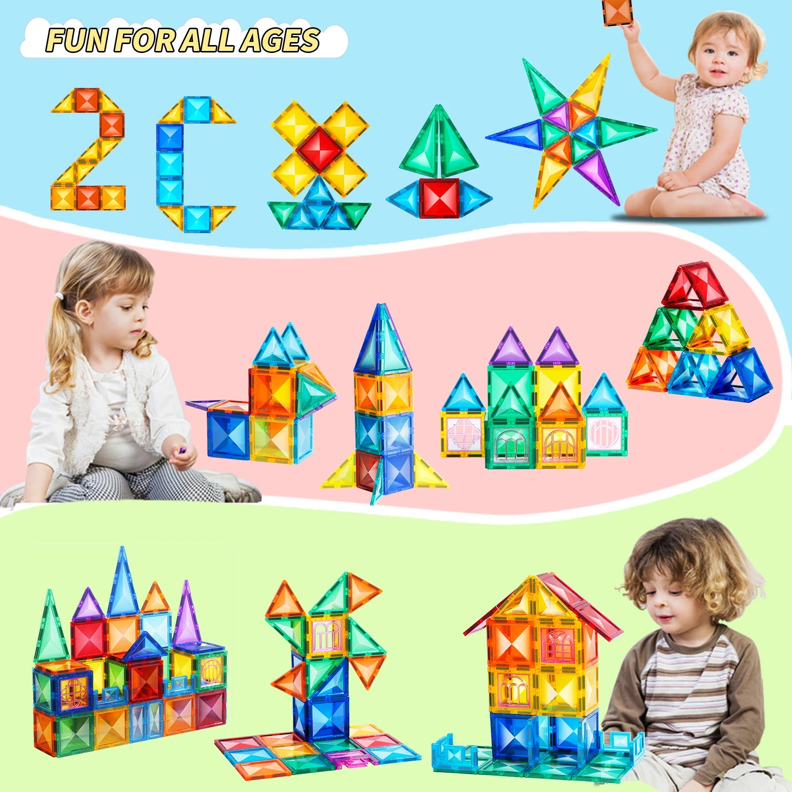 Magnetic Tiles Building Blocks