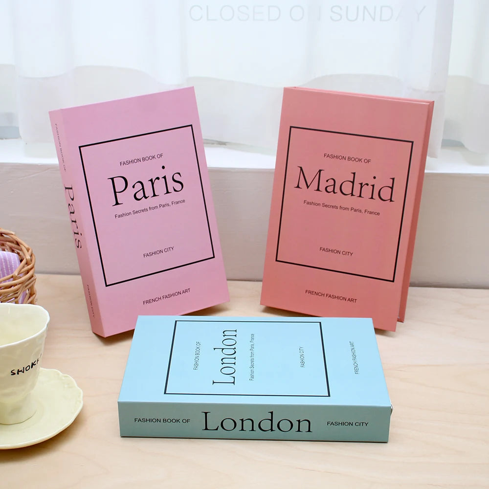 3 PCS Fashion Fake Books