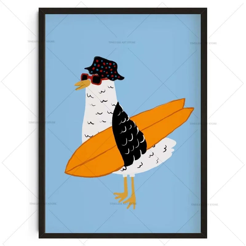 Tropical Preppy Poster
