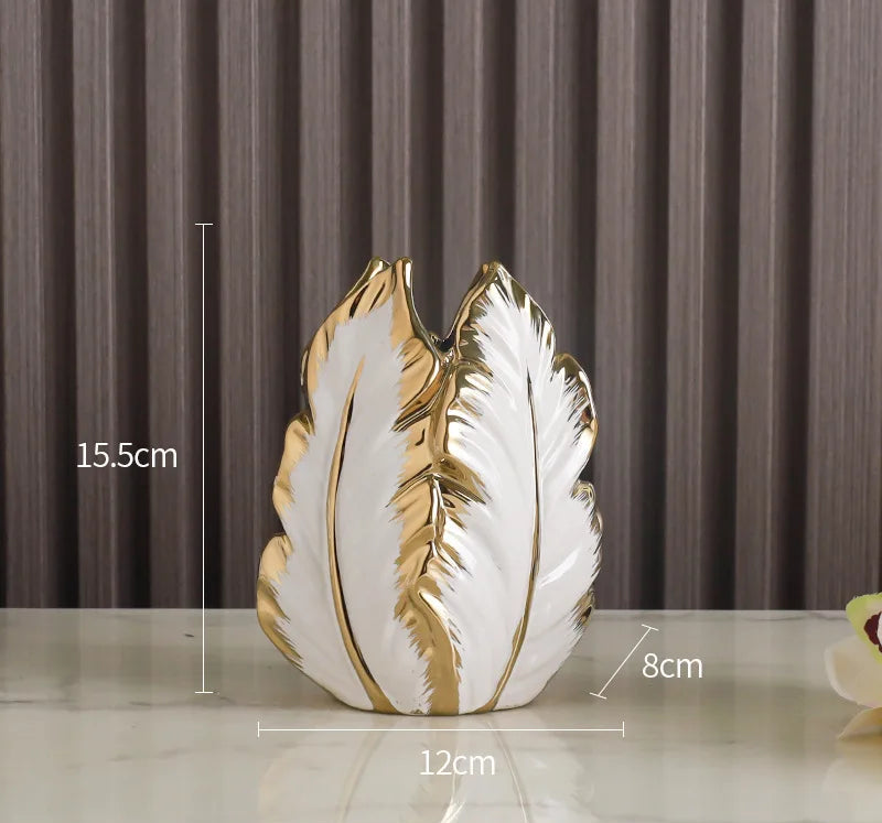 Nordic Luxury Painted Ceramic Vase