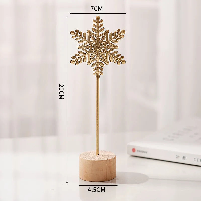 Golden Ginkgo Leaf Metal Figurine