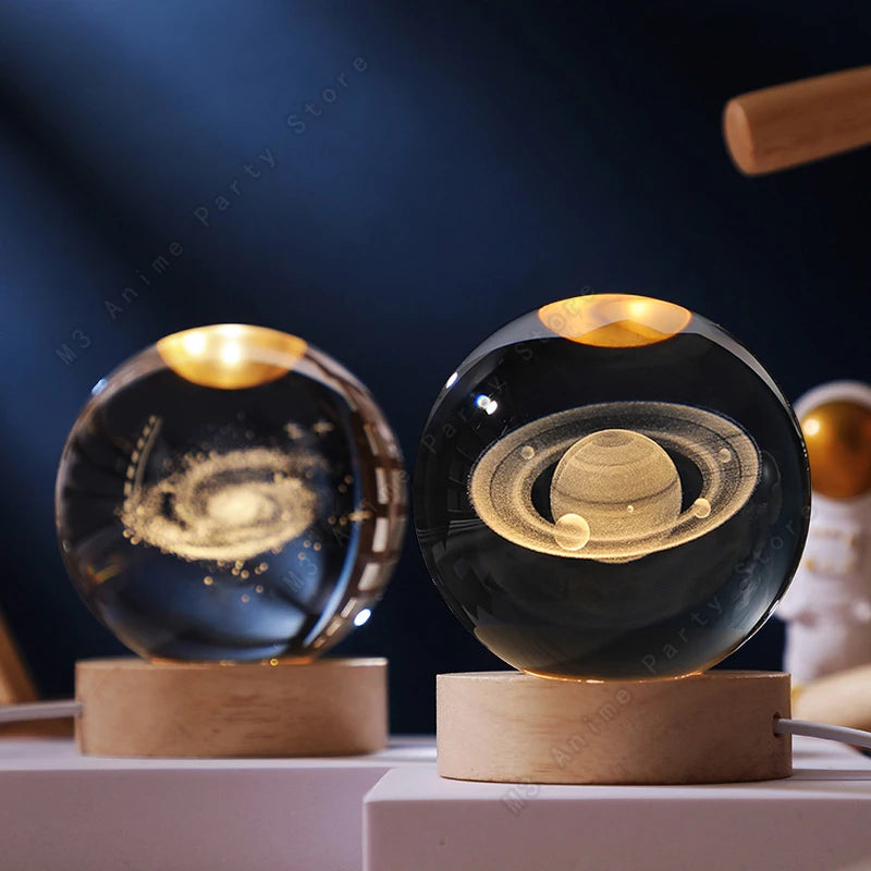 3D Crystal Ball Night Light
