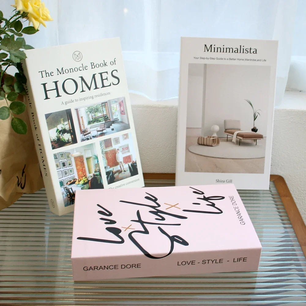 3 PCS Fashion Fake Books