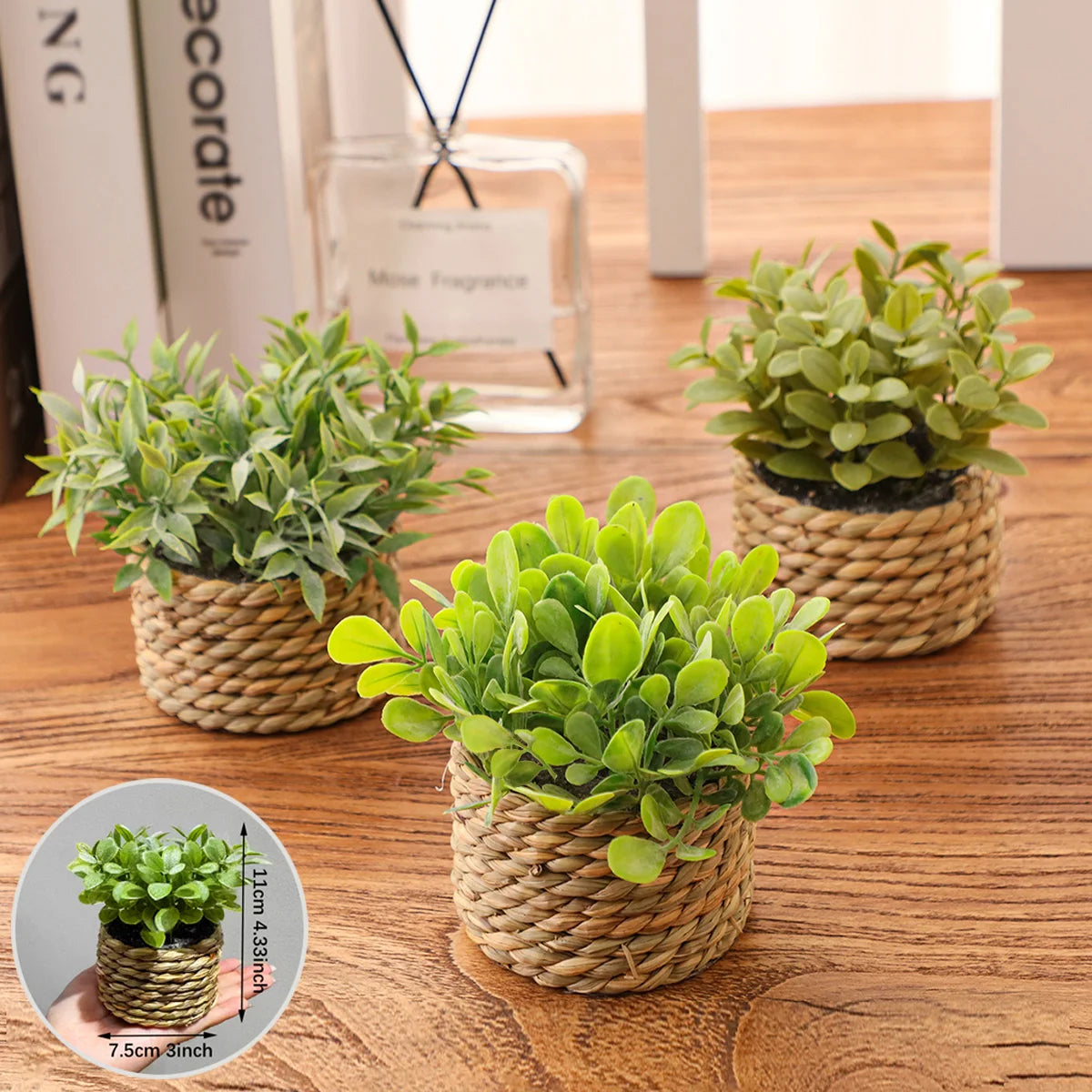 Artificial Eucalyptus Grass - Small Potted Plant