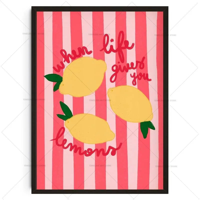 Tropical Preppy Poster