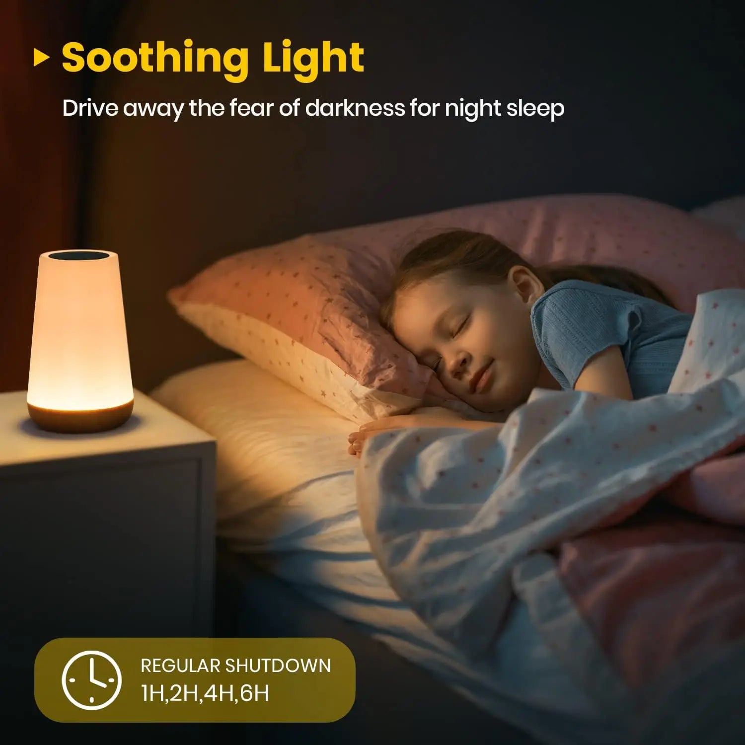 13 Color Changing Night Light – USB RGB Bedside Lamp