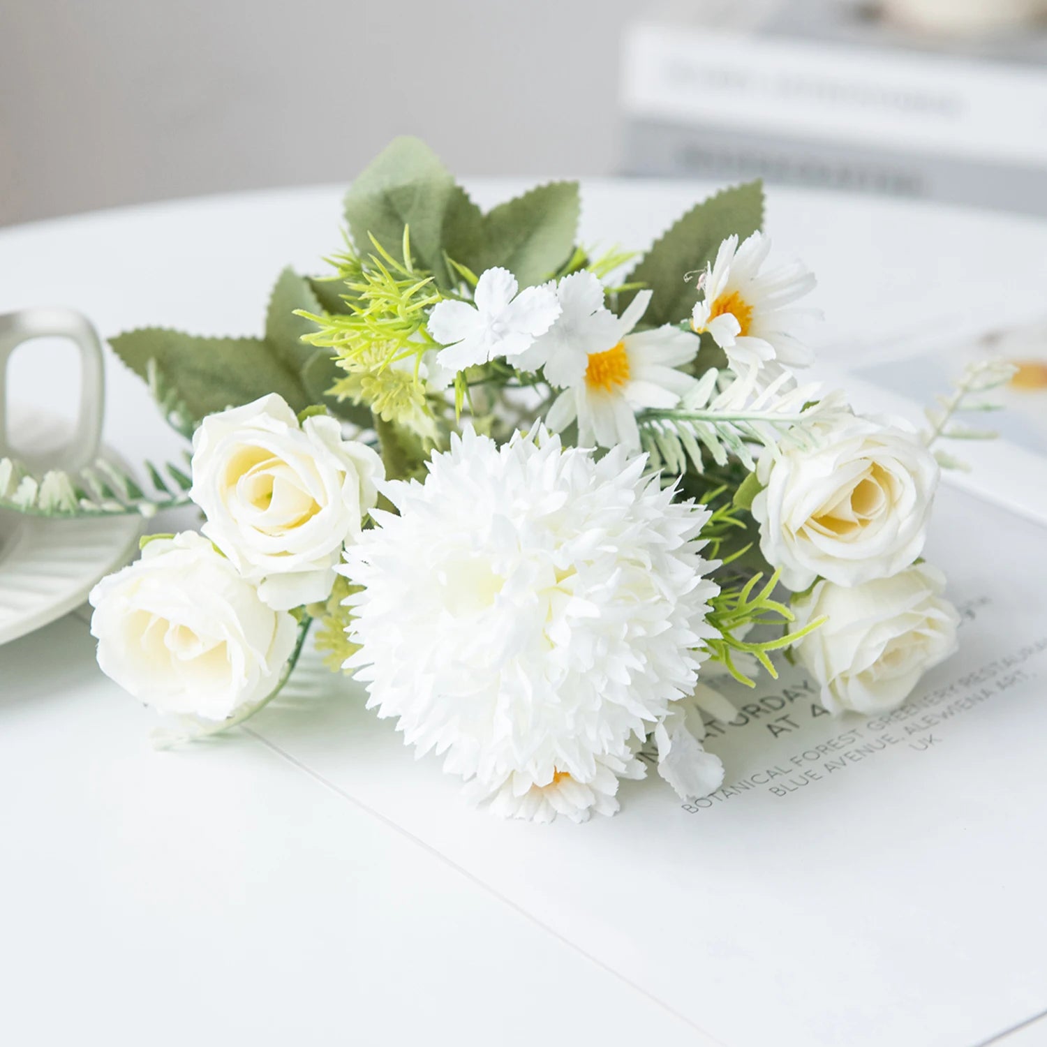 Artificial Silk Peony Bouquet