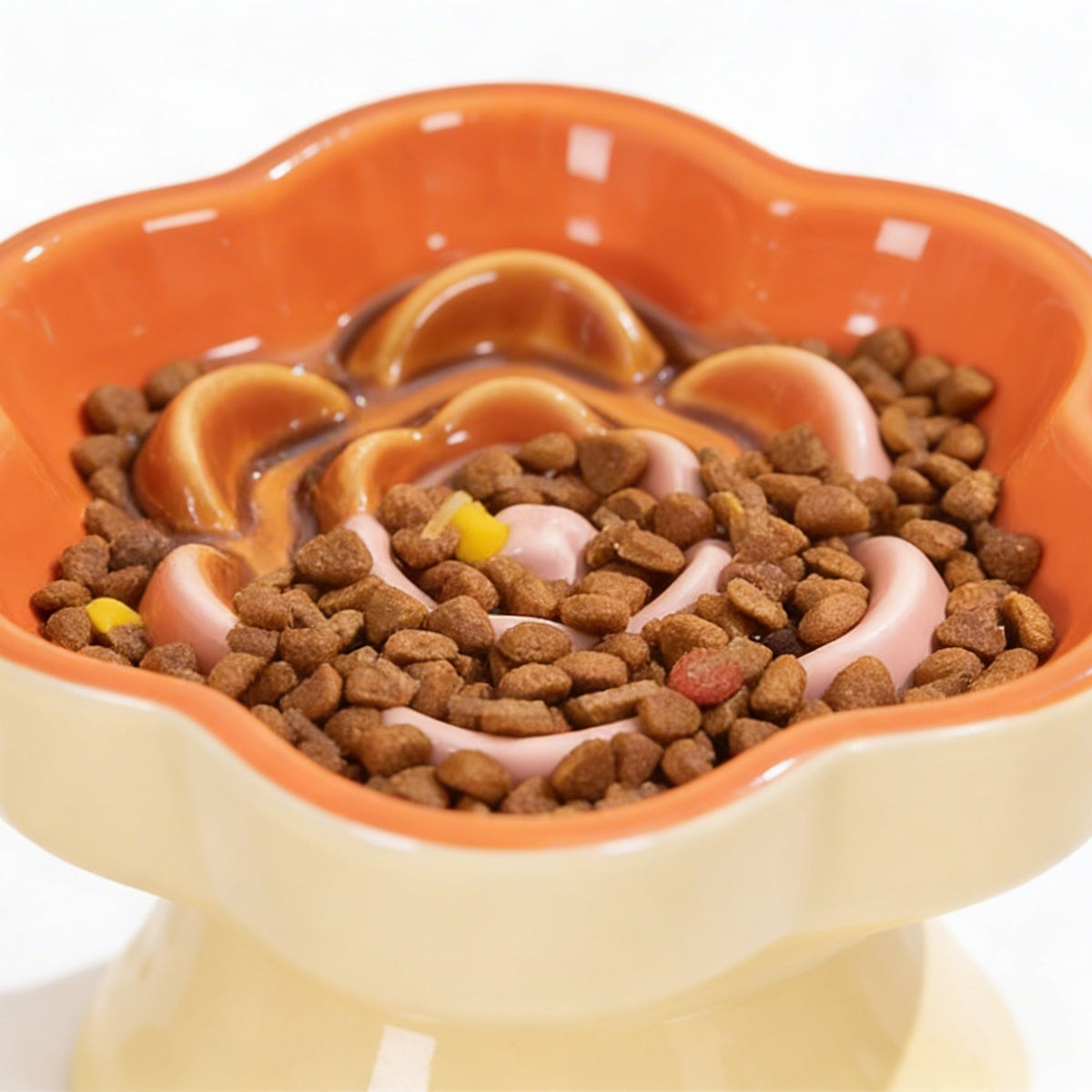 Elevated Ceramic Slow Feeder Bowl - Versi Store