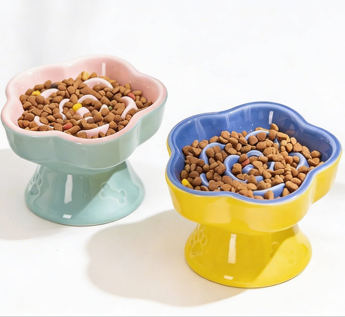 Elevated Ceramic Slow Feeder Bowl - Versi Store