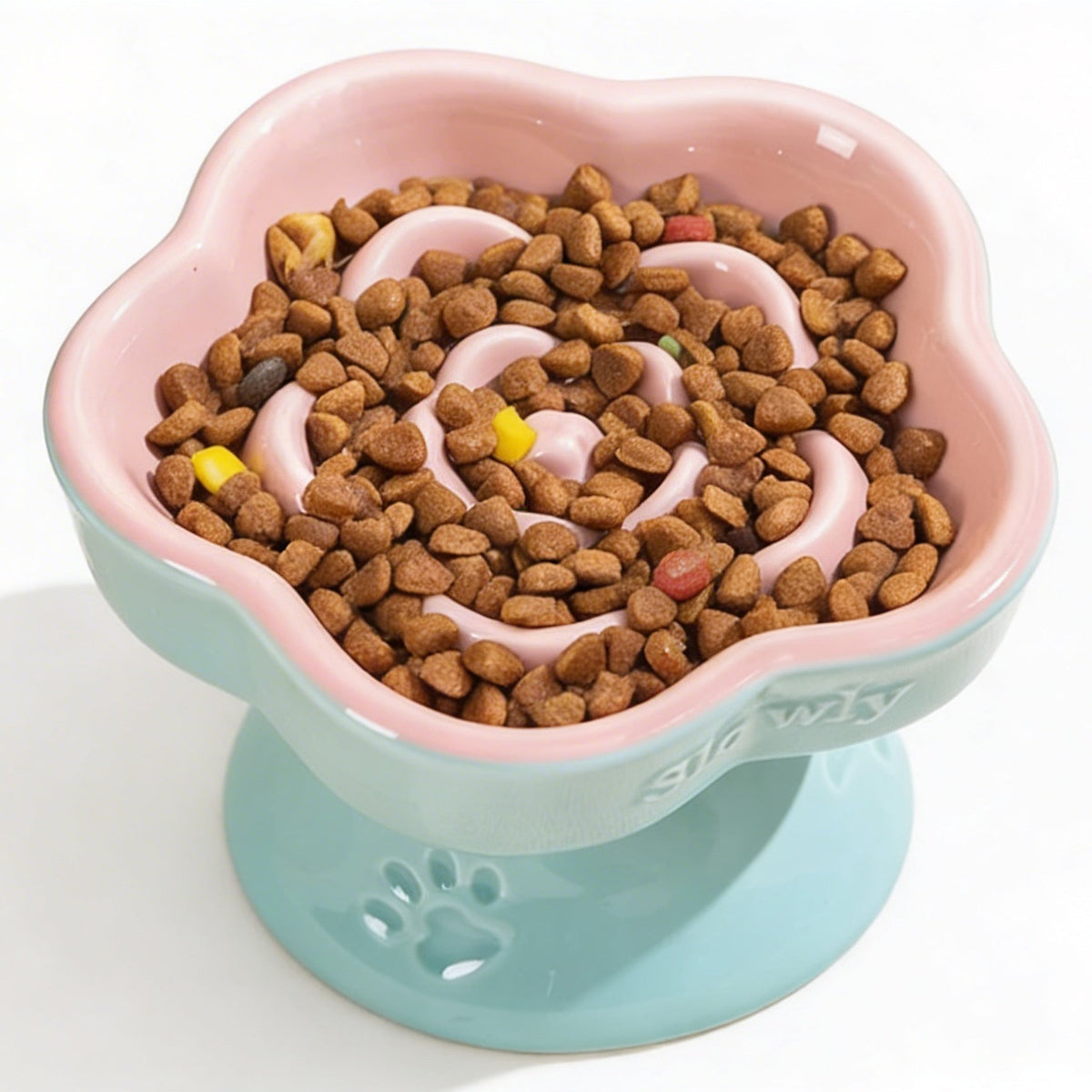 Elevated Ceramic Slow Feeder Bowl - Versi Store