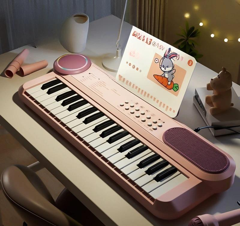37-Key Kids Piano Keyboard with Microphone
